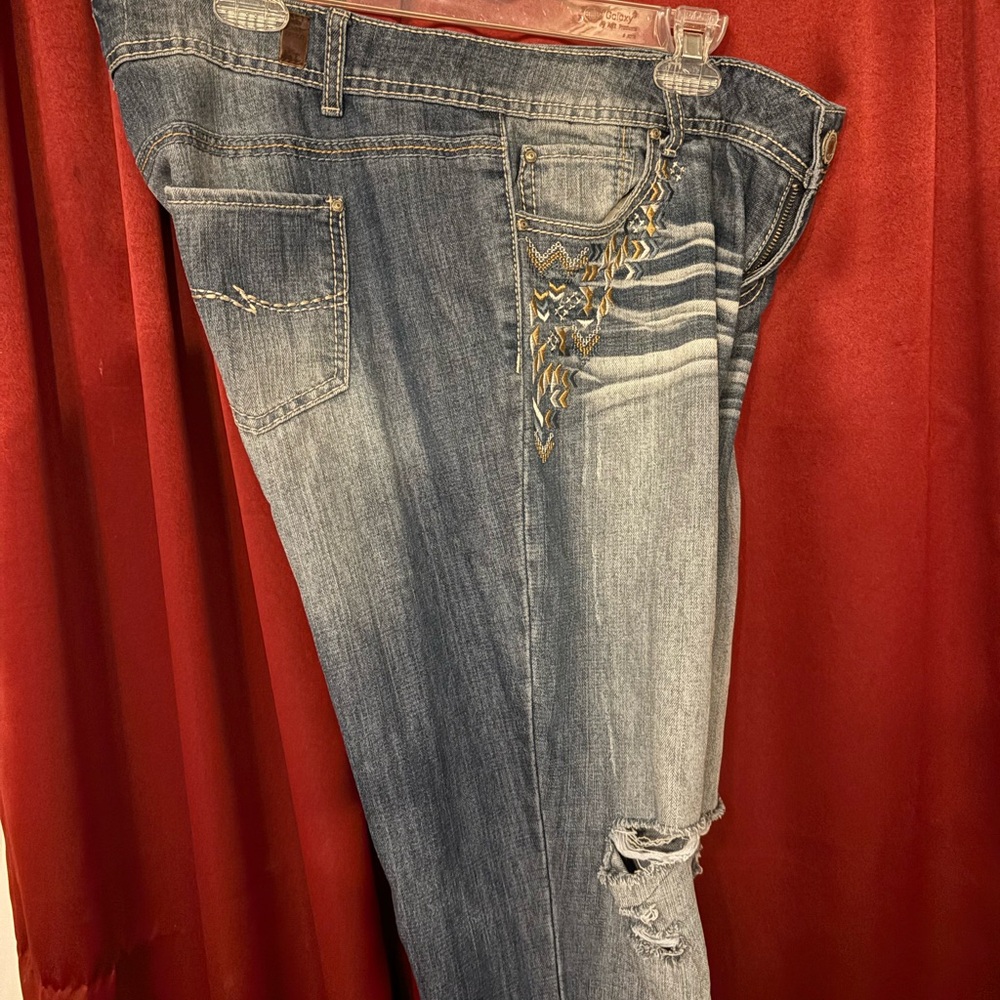 Almost Famous Denim Jeans with White Stitching